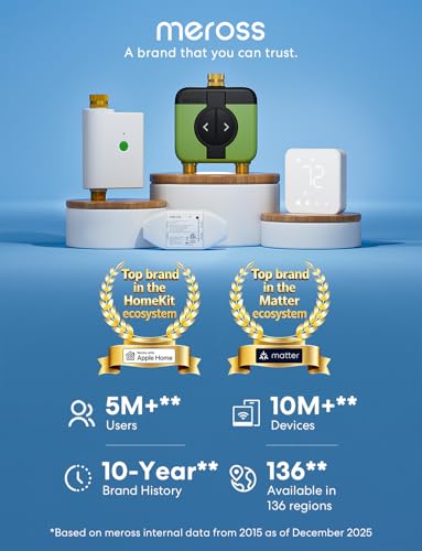 meross WiFi Water Timer for Garden Hose, Rain Skip, Remote Control, IP65 - size: WiFi Water Timer with Hub