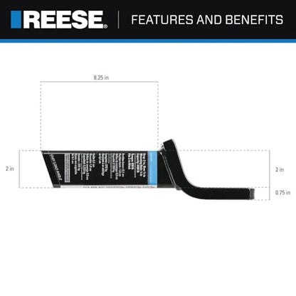Reese Towpower 21171 2" Hitch Draw Bar - style: 2 in Drop