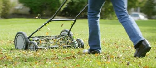 Earthwise 1816-18EW 18-Inch 5-Blade Push Reel Lawn Mower, Grey - size: 18", 5-blade