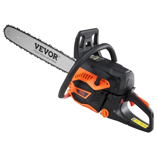 VEVOR Gas Chainsaw 58CC 2-Cycle 20 Inch 3.22HP Gasoline Powered Chainsaw - size: 58CC-20inch