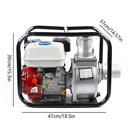 7.5HP 4-Stroke 210CC 264GPM Gasoline Semi-trash Water Transfer Pump - color: 7.5hp 4-stroke