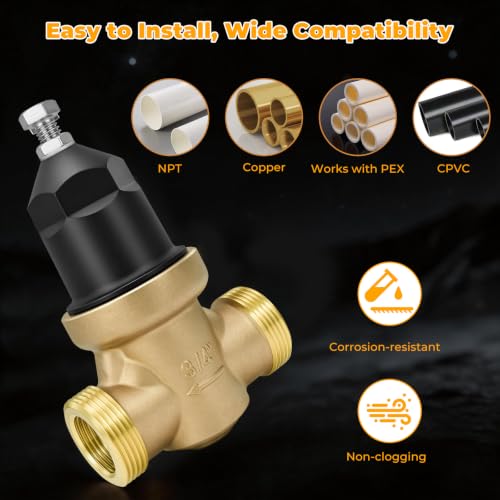 3/4‘’ NR3XL Water Pressure Reducing Valve With Double Union FNPT Connection