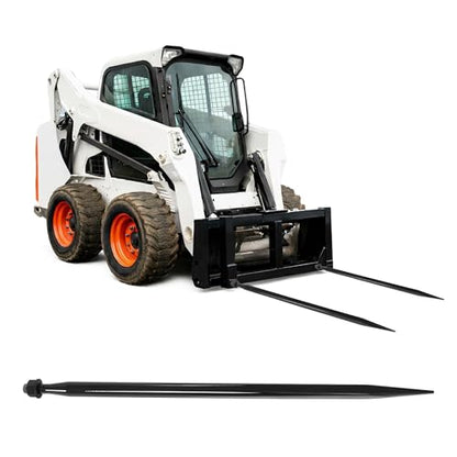 47" Hay Spear Bale Spear Compatible with Buckets Tractors Loaders