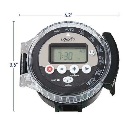 2-Pack Orbit 57865 Battery-Operated Sprinkler Timer, Black
