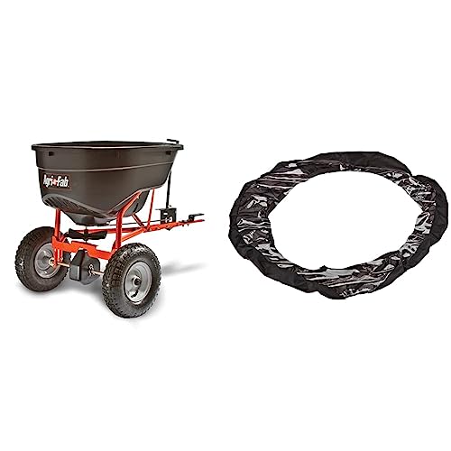 Agri-Fab 130 lb. Tow Broadcast Spreader + Cover + Gate Kit