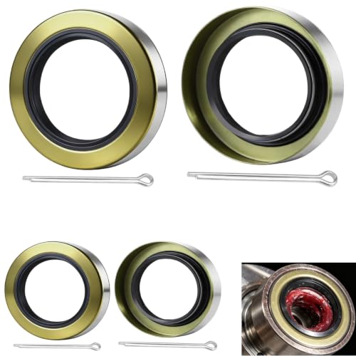 4pack 010-010 Double Lip Grease Seal 2.125" x 3.376" 21333TB for Dexter | Grease Seals & Cotter Pins Fits 5,200–6,000 lb Trailer Axles, #42 Spindle – Replaces Dexter DL-2125-03, 21333TB Spindle - color: 2.125”ID x 3.376”OD, size: 4 pack
