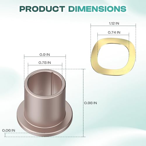 DRIVE UP Club Car Precedent King Pin Steering Knuckle Bushing Kit,Spindle Bushing for 2004-Up and 2018-up Tempo Gas Electric Golf Cart 102288201, 102288401