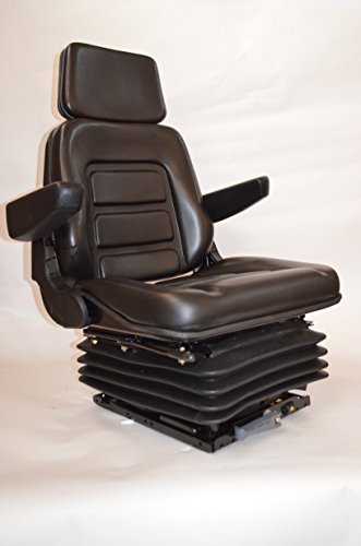 NEW SUSPENSION SEAT WITH ARMREST FITS EXCAVATOR FORKLIFT DOZER BACKHOE TRACTOR