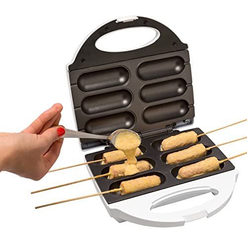 MasterChef Corn Dog Maker w 50 Skewers- Electric Nonstick Kitchen Baker
