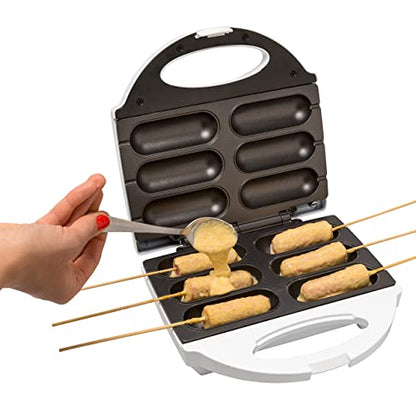 MasterChef Corn Dog Maker w 50 Skewers- Electric Nonstick Kitchen Baker