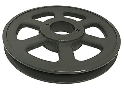Single Groove 7.75" Cast Iron Electric Motor " H " Pulley/Sheave, Bushing Included, for 3/8" and 1/2" Top Width 3L/A/AK/4L/4LK Section V Belt, 1 Groove (7/8" Shaft / 0.875 Bore, AK79H) - size: 7/8" Shaft / 0.875 Bore