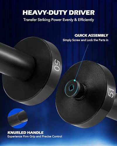 OMT Bushing Driver & Transmission Bearing Race Seal Installer Kit - color: Black Handle, size: 52pc Bushing Driver Kit