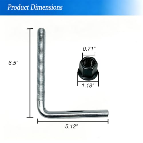 2 Pcs Clamp On Pallet Forks Bolts for Loader Bucket, Tractor Bucket