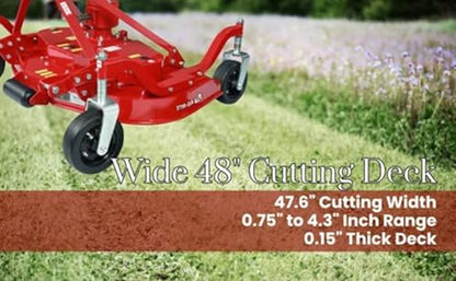 48 Inch 3 Point Finish Mower – Tractor Attachment (No PTO Shaft)