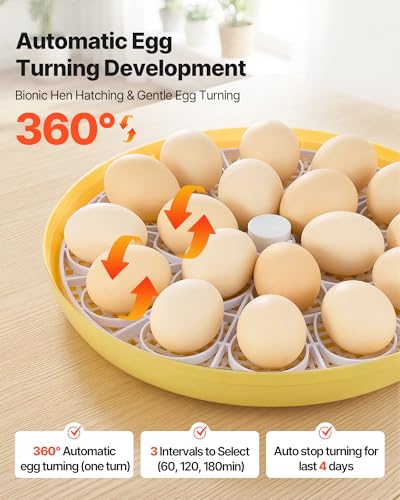 VEVOR Egg Incubator for 18 Chicken Eggs Automatic Poultry Eggs Turning - size: 18 Eggs