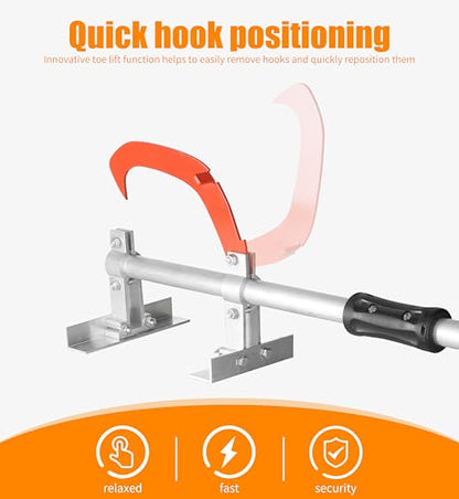 SPEED FORCE 47 Inch TimberJack Forestry/Logging/Log Jack/Chainsaw/Log Lifter/Cant Hook/Timber Jack, Full Aluminum Construction, Strong & Sturdy