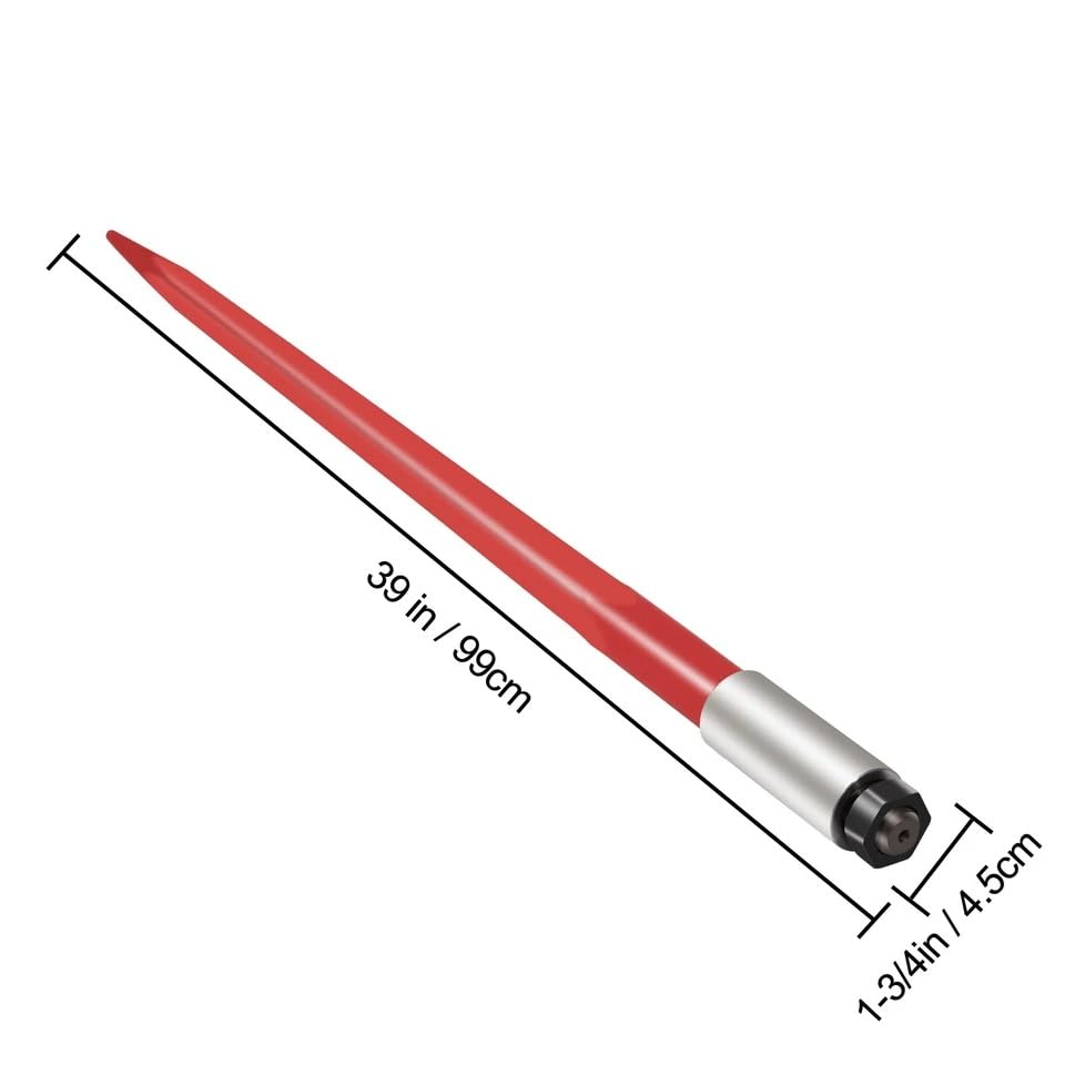 Replacement for 2pcs Hay Bale Spear 39" 3000 lbs Capacity Spike Fork for Tractors Loaders OEM