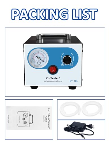 Adjustable 10L/Min Dual Pressure Lab Pump for Filtration,Portable & Oilless