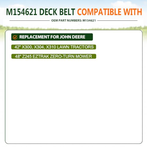 M154621 Belt 1/2x146.25 for John Deere Aramid Cord - size: M154621