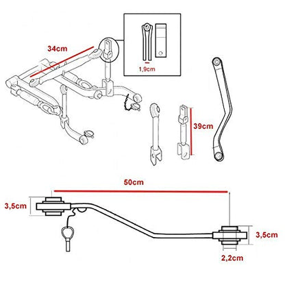 3 Point Hitch Kit for Kubota B Series Compact Tractor Category Cat 1 3PT K3PK
