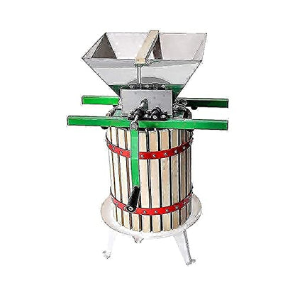 Fruit Wine Press and Crusher,100% Nature Apple&Grape&Berries Crusher Manual Juice Maker for Kitchen