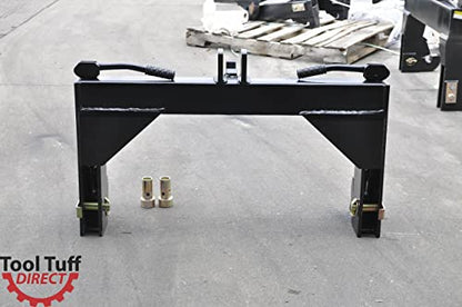 Category II (CAT 2) Tractor Quick Hitch w/Bushings - Easily Attach/Detach 3-Pt Attachments