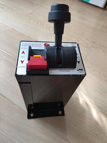 PTO Control Switch Set for Dump Pump, PTO Switch Dual Valve Air Kit With Kickout, Pneumatic Control for Dump Truck Tipper (Valve+Console Tower)