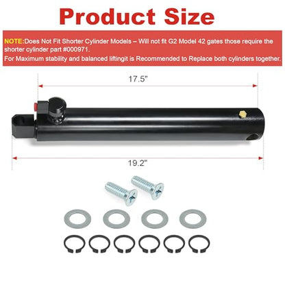 Replacement Hydraulic Cylinder 002559 for Tommy Gate G2 Series | 1650 & 2050 Models (50" Down Travel)