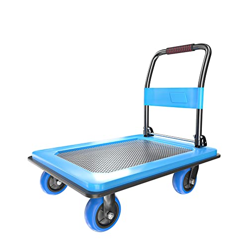 36"x24" Platform Truck Heavy Duty Cart, 1100Lbs Capacity - color: Blue