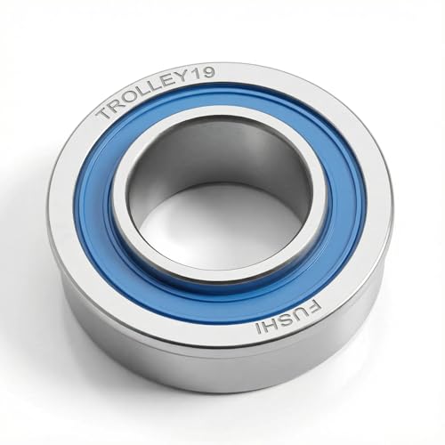 4 Pcs Blue Sealed Flanged Ball Bearings ID 3/4" x OD 1-3/8", Applicable Lawn Mower, Wheelbarrows, Carts & Hand Trucks Wheel Alternative to 532009040, AM118315, AM127304, 10513, 251210 Etc