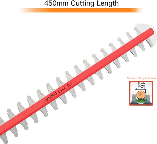 GARCARE Electric Hedge Trimmer Corded with Extension Pole 18 Inch Blade - size: Pole Hedge Trimmer