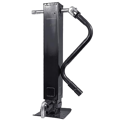 Square Tube Trailer Jack 12000 lbs with Drop Leg - size: 12.5-13.5 in 12000 lbs Front