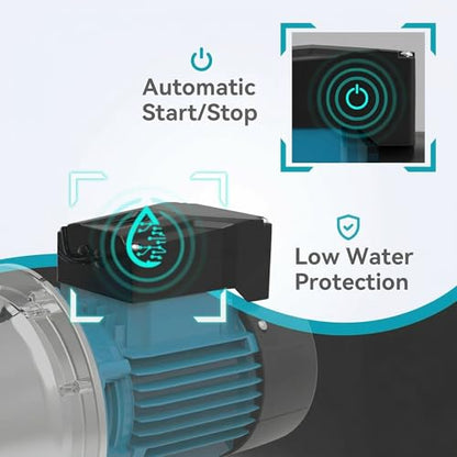 LEO Smart Control Booster Jet Pump - size: 4/5 HP,1000GPH