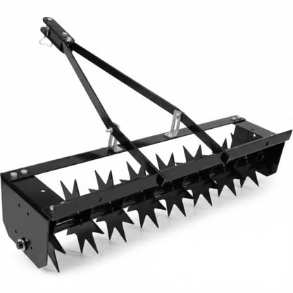500 lbs Heavy Duty Pull Behind Aerator, 31 Inch Lawn Aerator Tool