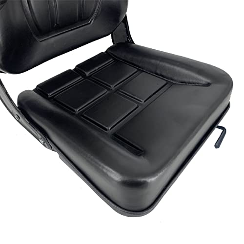Universal Forklift Seat with Slide Track, Armrest and headrest - size: 18.5 x 9.06 x 16.93inch