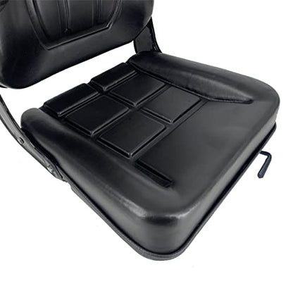 Universal Forklift Seat with Slide Track, Armrest and headrest - size: 18.5 x 9.06 x 16.93inch