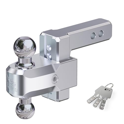 RENO Trailer Hitch (2" Receiver) - 4" Drop/Rise Adjustable Trailer Hitch - size: 2" Receiver x 4" Drop/Rise