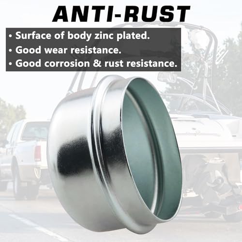 2pcs 1.98'' Trailer Hub Dust Caps for 2000 3500 lb Axle Spindle - color: 1.98'' Caps 2pcs