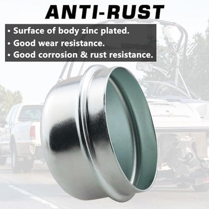 4pcs 1.98'' Trailer Hub Dust Caps for 2000 3500 lb Axle Spindle - color: 1.98'' Caps 4pcs