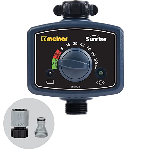 Melnor 65164AMZ Sunrise Daily Water Timer, Grey, Black - style: Amazon QC Bundle