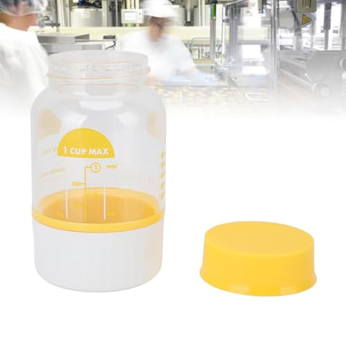 Milk Cream Separator, Manual Fat Separator with Strainer, Plastic Gravy Separator, Kitchen Gadgets Grease Separator, Goat Milk Separator, Butter Maker Cup for Cooking, Baking