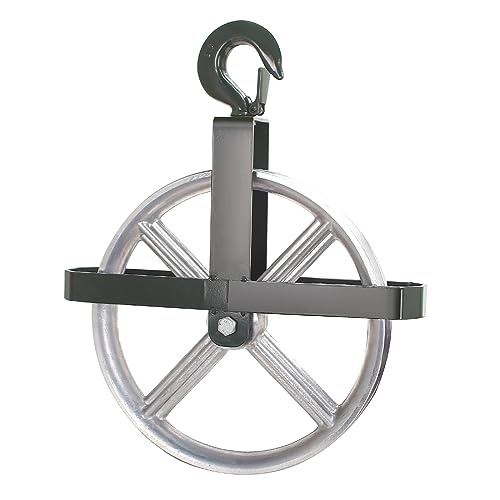 POPMOON Scaffold Hoist Pulley 12" Scaffolding Wheels Aluminum Pulley Wheel