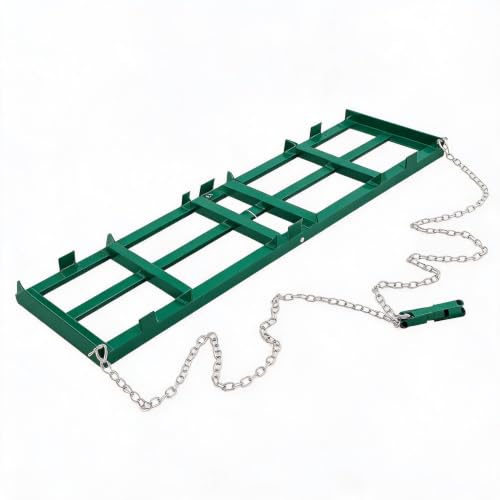 6FT Drag Harrow Driveway Grader with Chain - size: 48*20 inch