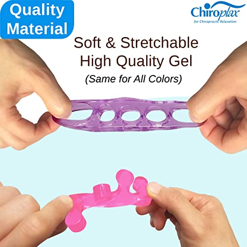 Chiroplax Gel Toe Separators Stretchers Spacers Bunion Tailor's Relief - color: Hot Pink