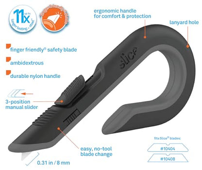 Slice Box Cutter, Heavy Duty Utility Knife, Safe Ceramic Blade Lasting 11x Longer than Metal, Stone, Combo Pack - color: Stone, size: Combo Pack