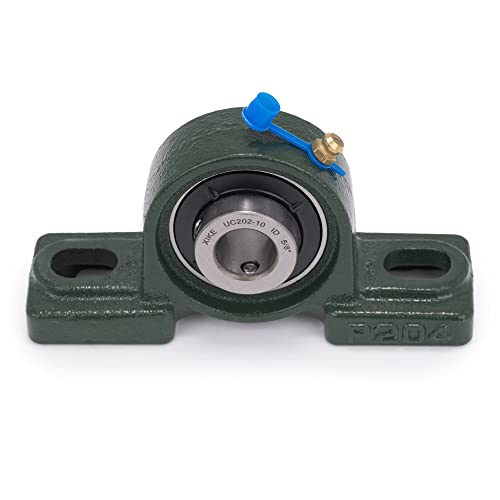 XIKE 2 Pcs UCP202-10 Bore 5/8" Pillow Block Mounted Ball Bearings. - size: UCP202-10 Bore 5/8"