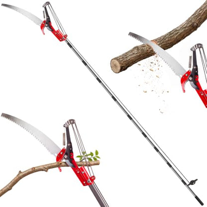 Suchtale Pole Saw for Tree Trimming, 2-in-1 Manual Tree Pruner with Saw - size: 10FT