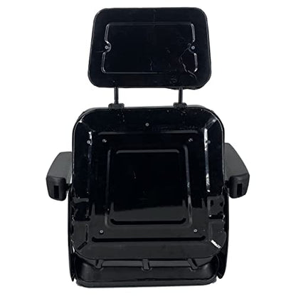 Universal Forklift Seat with Slide Track, Armrest and headrest - size: 18.5 x 9.06 x 16.93inch