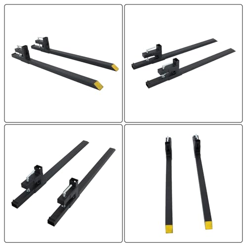 60" 2000lbs Clamp On Pallet Forks for Tractor Skid Steer