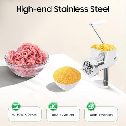 Pet Feed Pellet Mill, Household Poultry Birds Fishing Bait Granulator Pelleter with Gaskets & Pellet Plates, Manual Animal Food Pellet Maker Processing Making Machine, 0.06+0.08+0.1+0.12+0.32"